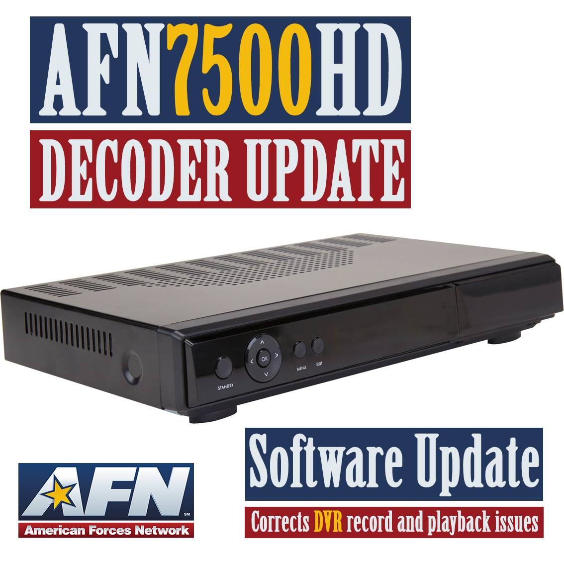 AFN Okinawa - AFN7500HD decoder owners will get a new... | Facebook