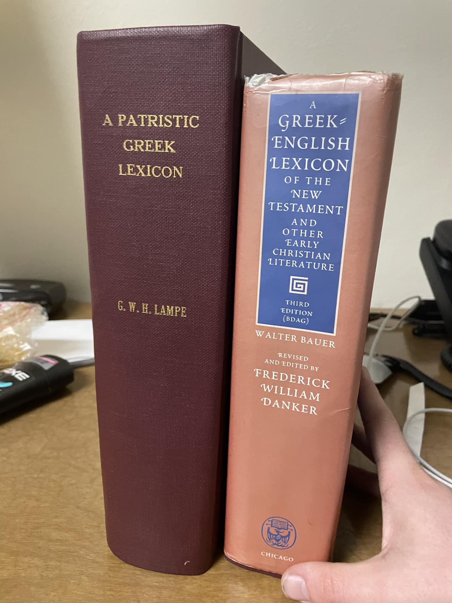 Finding rare biblical language books in a free book pile 