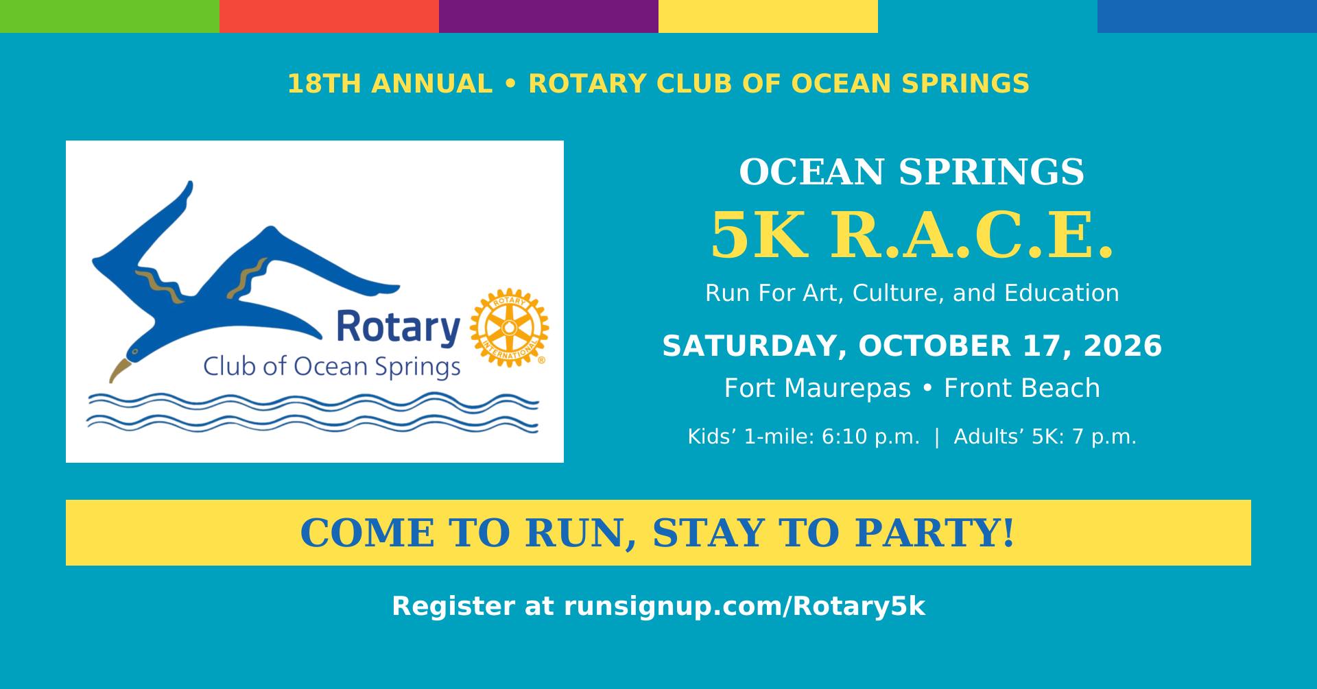18th Annual Ocean Springs Rotary 5K R.A.C.E.