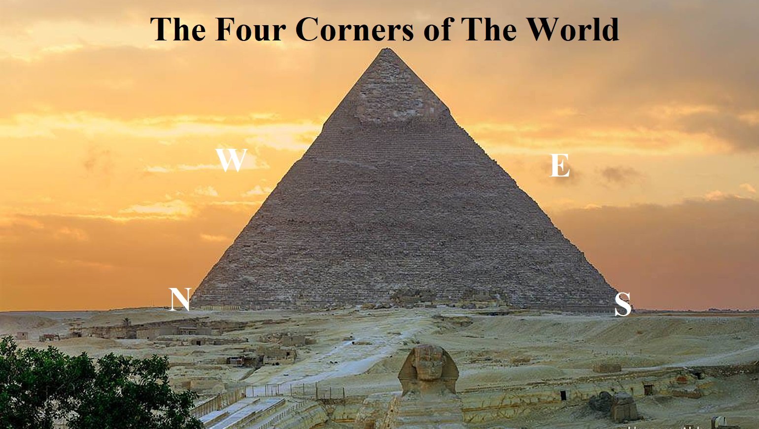 The 8 sides of the Great Pyramid only be recognized in cosmic