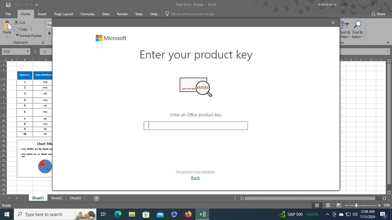 List Of Microsoft Office 2019 Product Key : GRBR4-J4N3M-KTX9C