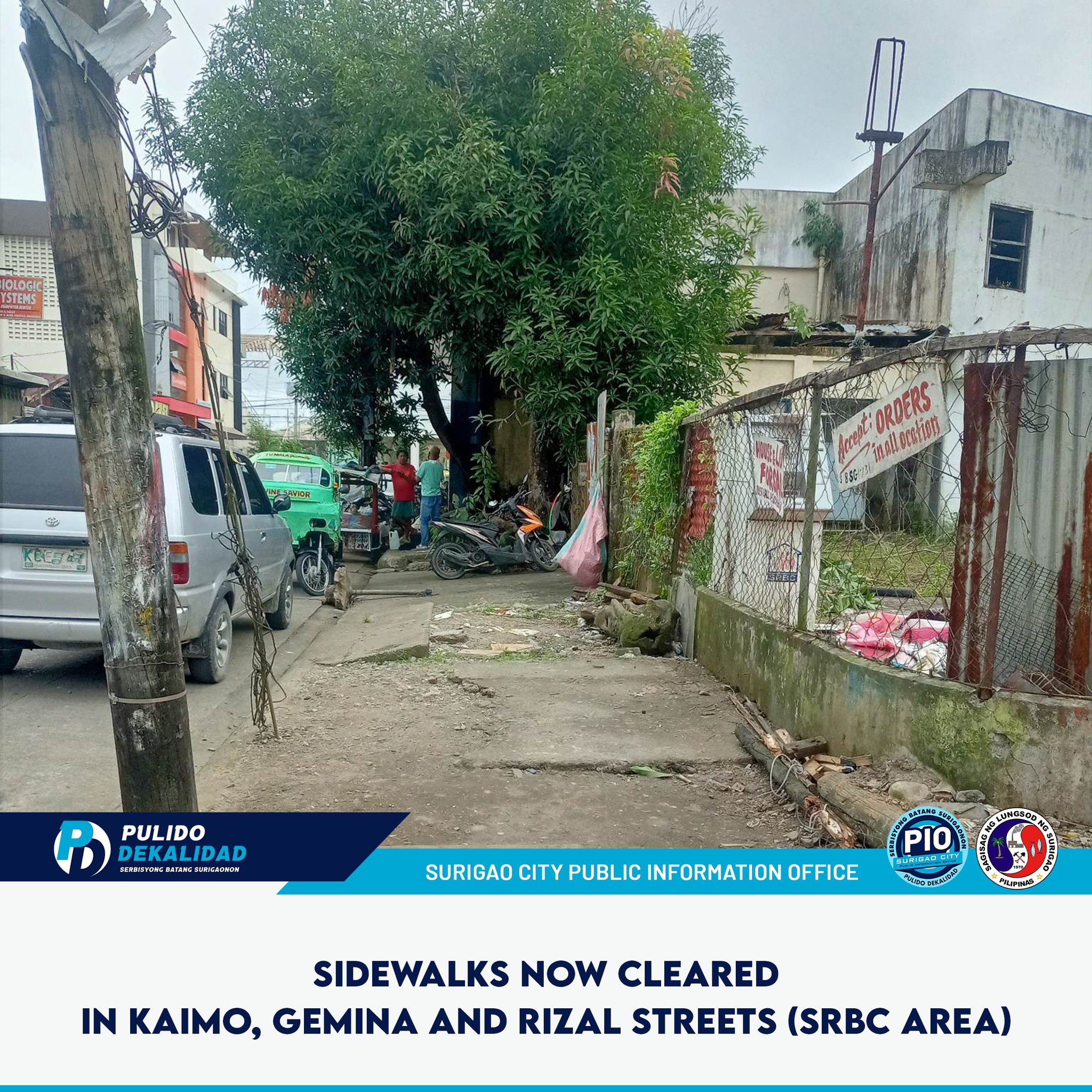 Sidewalk at Kaimo, Gimena and Rizal... - RPN DXKS Surigao | Facebook