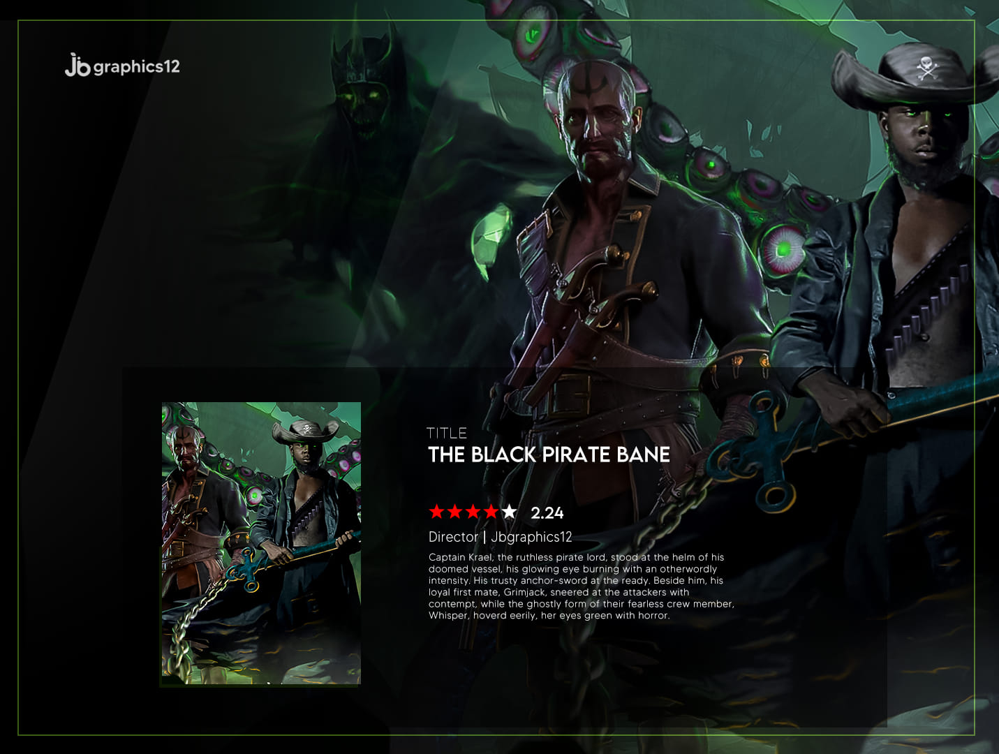 Pirate captain Krael