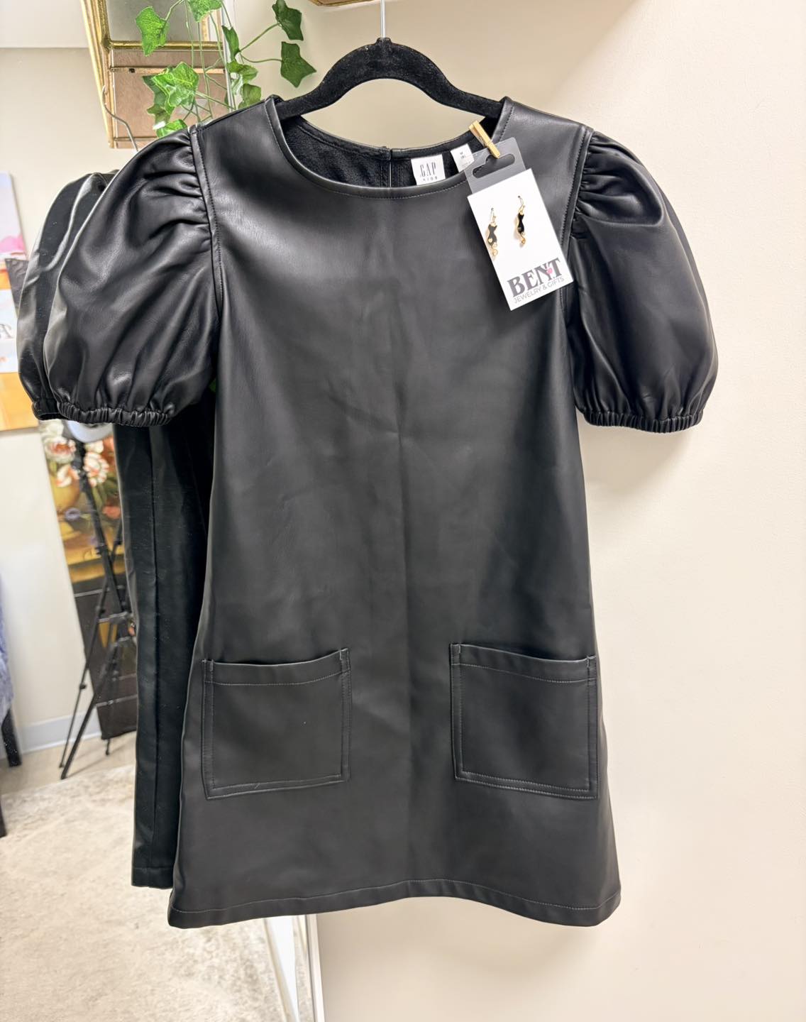 gap faux leather dress Little miss edgy 🖤✨ Size 8 (girls) $14.99 under-107