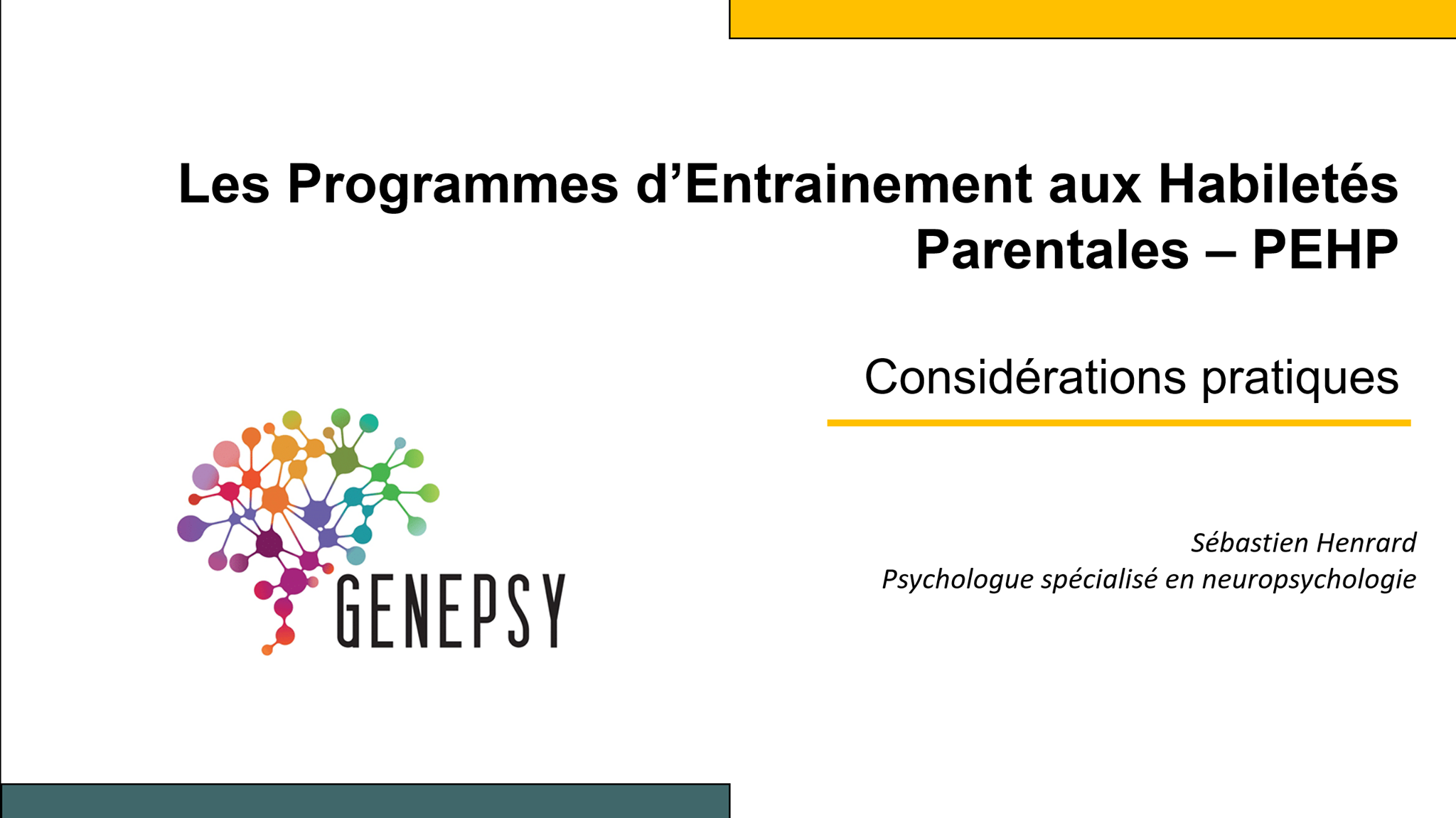 Les vidéos du PEHP... - Centre de Formation Clinique - TDAH | Facebook