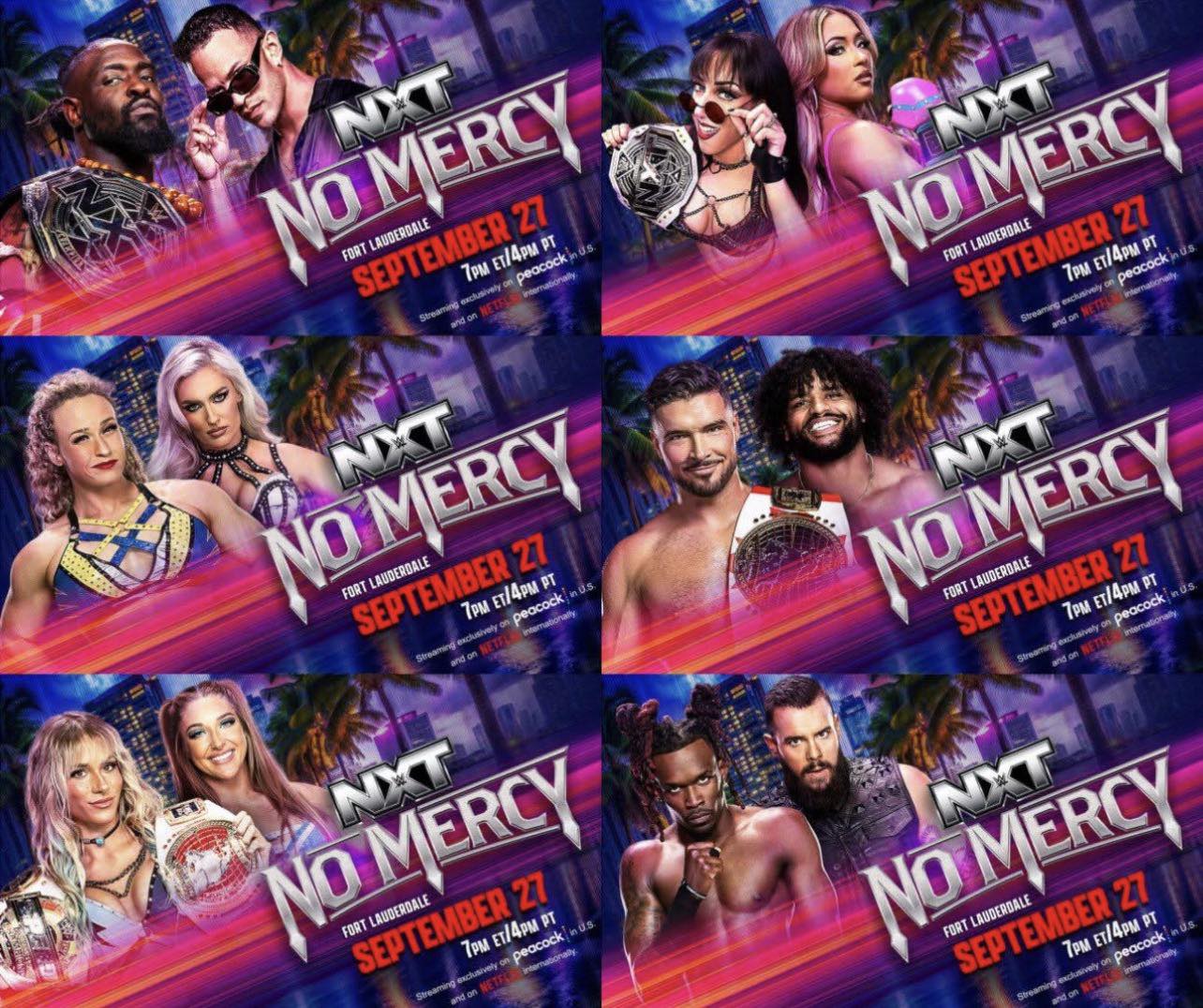 Here is the poster for No Mercy #WWE #NXT