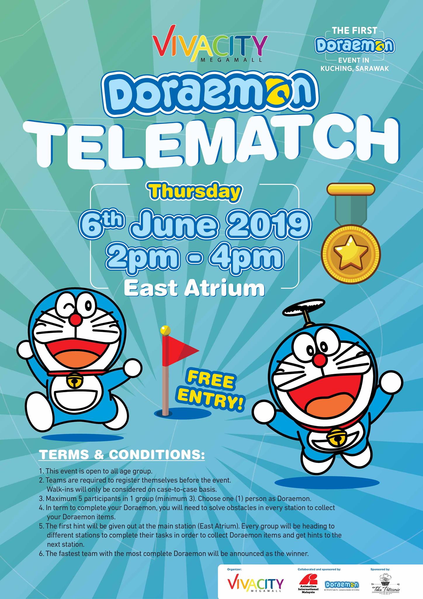 The first ever Doraemon Telematch is... - Vivacity Megamall | Facebook