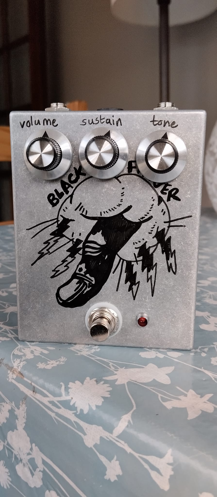 Vintage pedal collection including Boss CS-2 and EHX Black Finger