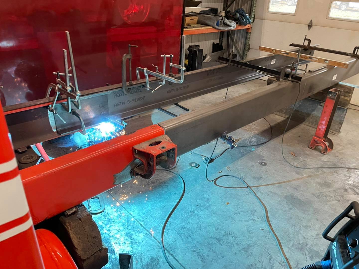 Frame alteration underway on... - J Ferrell Custom Trucks LLC