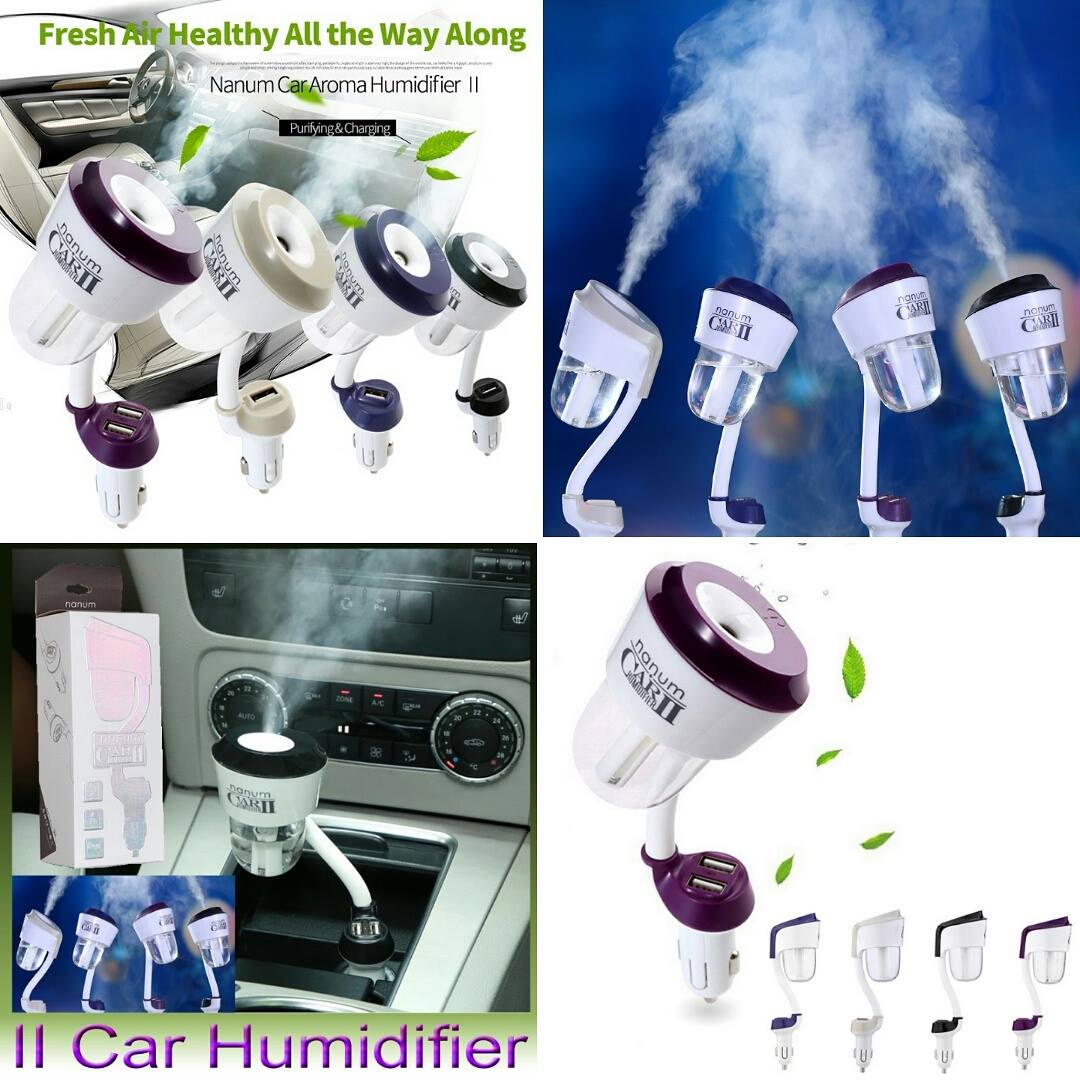 Asli Car Accessories - 2 in 1 Nanum Car Air Humidifier/Aromatherapy ...