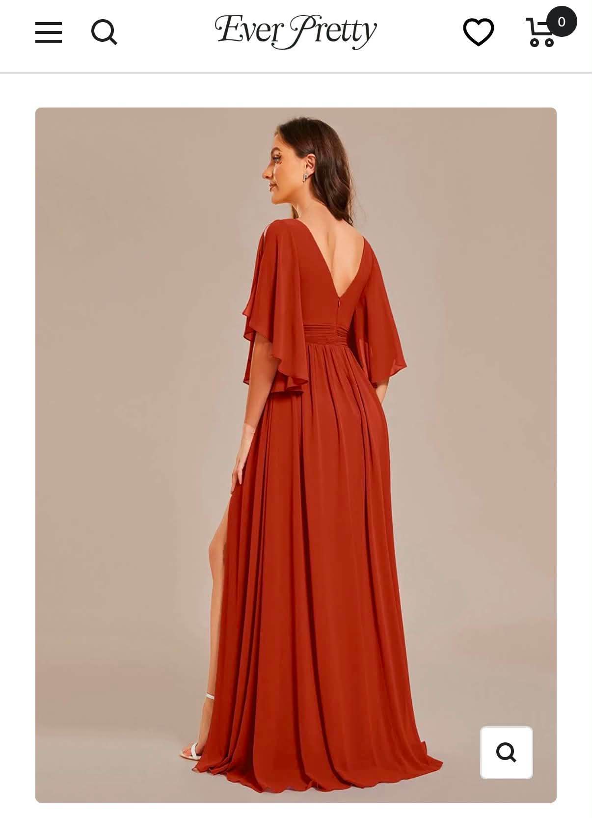 Brand new burnt orange dress by Ever Pretty. Selling as changed style, size 12 but would suit a size 10 more