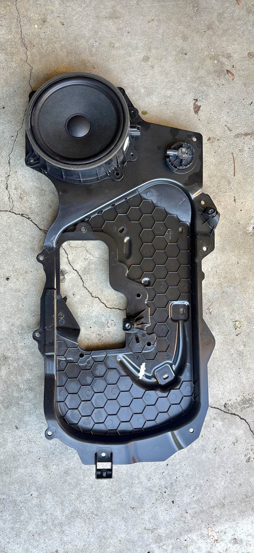 Tesla Model 3 interior door panel carrier with the factory speaker ...