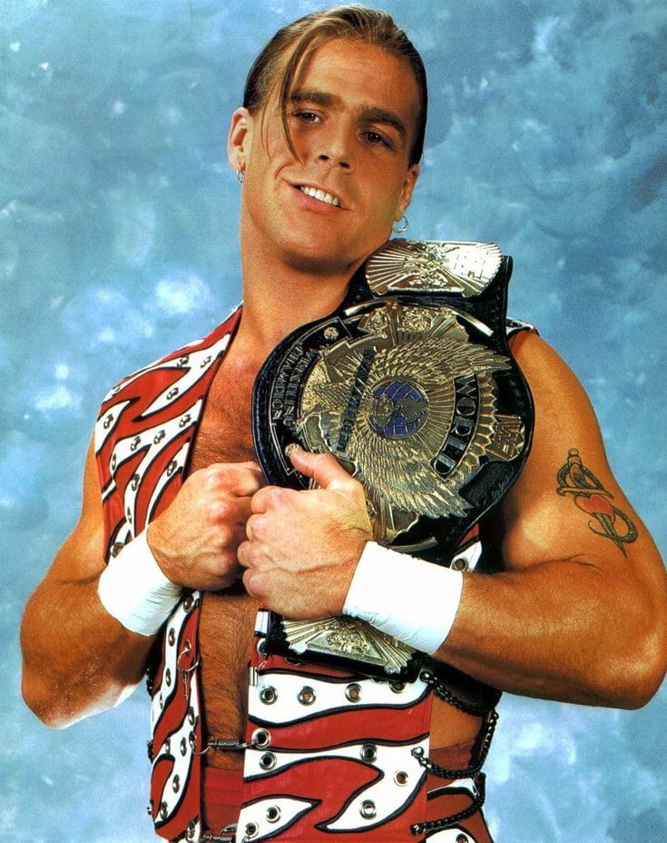 The WWF Champion Shawn Michaels does a signing in a Zellers