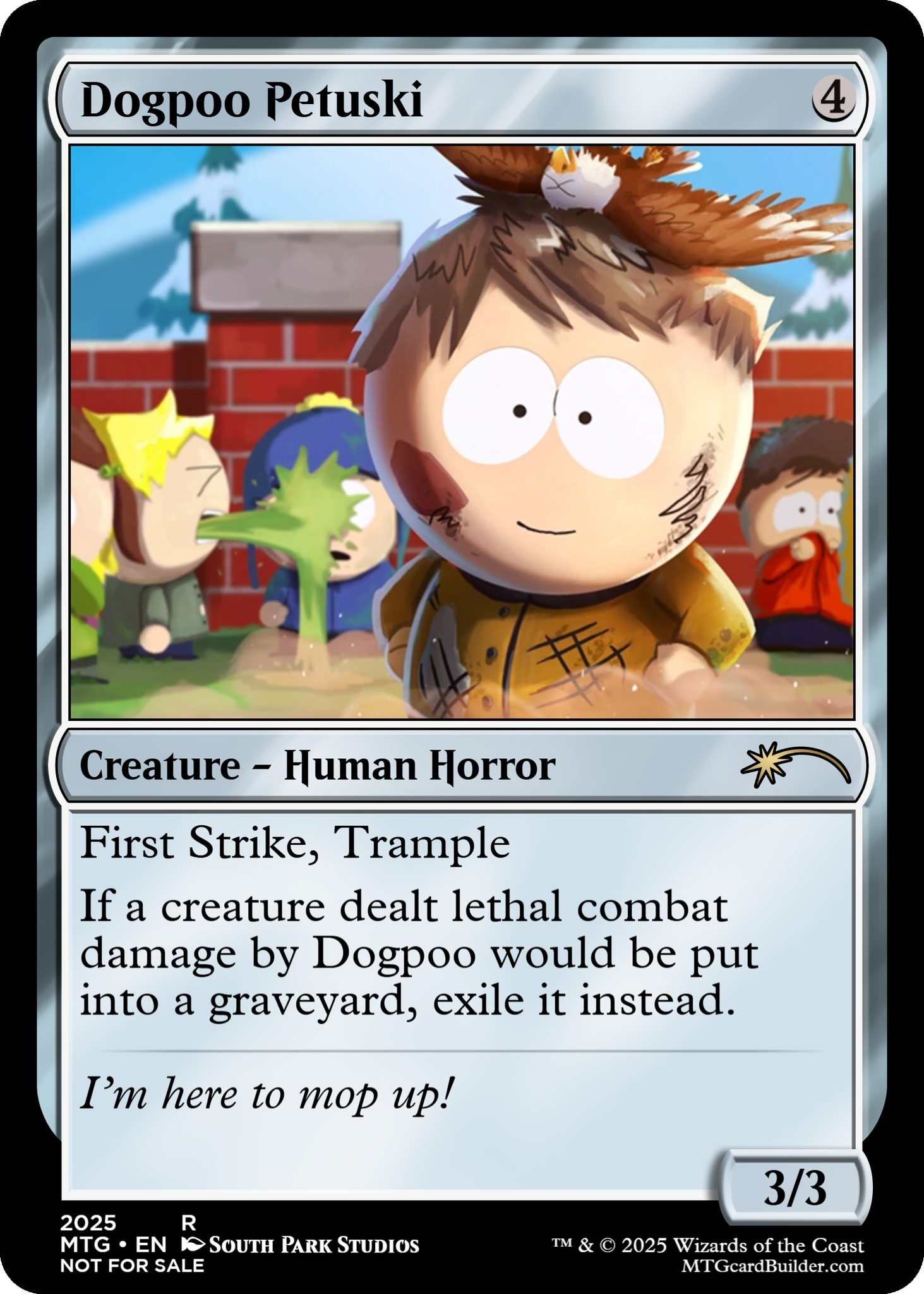south park mtg cards Premium Card Sleeves | 100 Oversized Sleeves Fit Standard Playing & Collector a new card for my