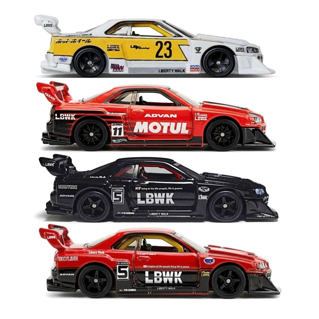 Hot Wheels LBWK ER34 Super Silhouette Nissan Skyline Die-Cast Review