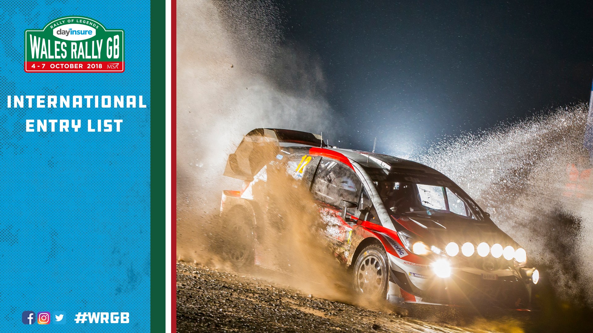 Rally UK - The full WRC International entry list is now...
