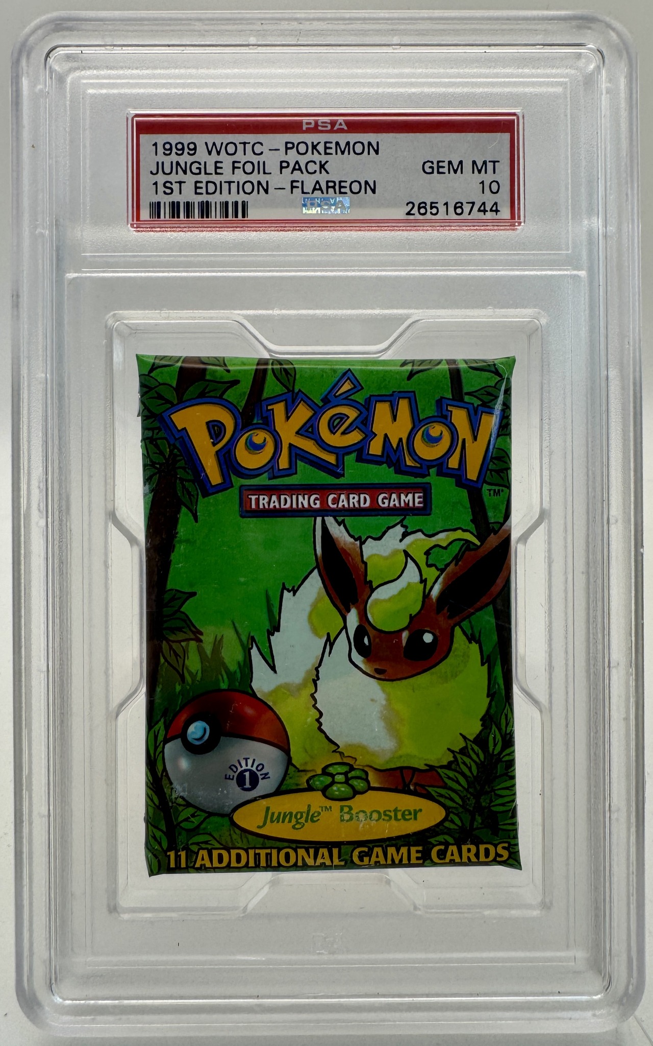 pokemon jungle booster pack flareon TCG: 1st Edition (Flareon)  TBC Games Stage 1 Pokemon Flareon Jungle Blister Booster