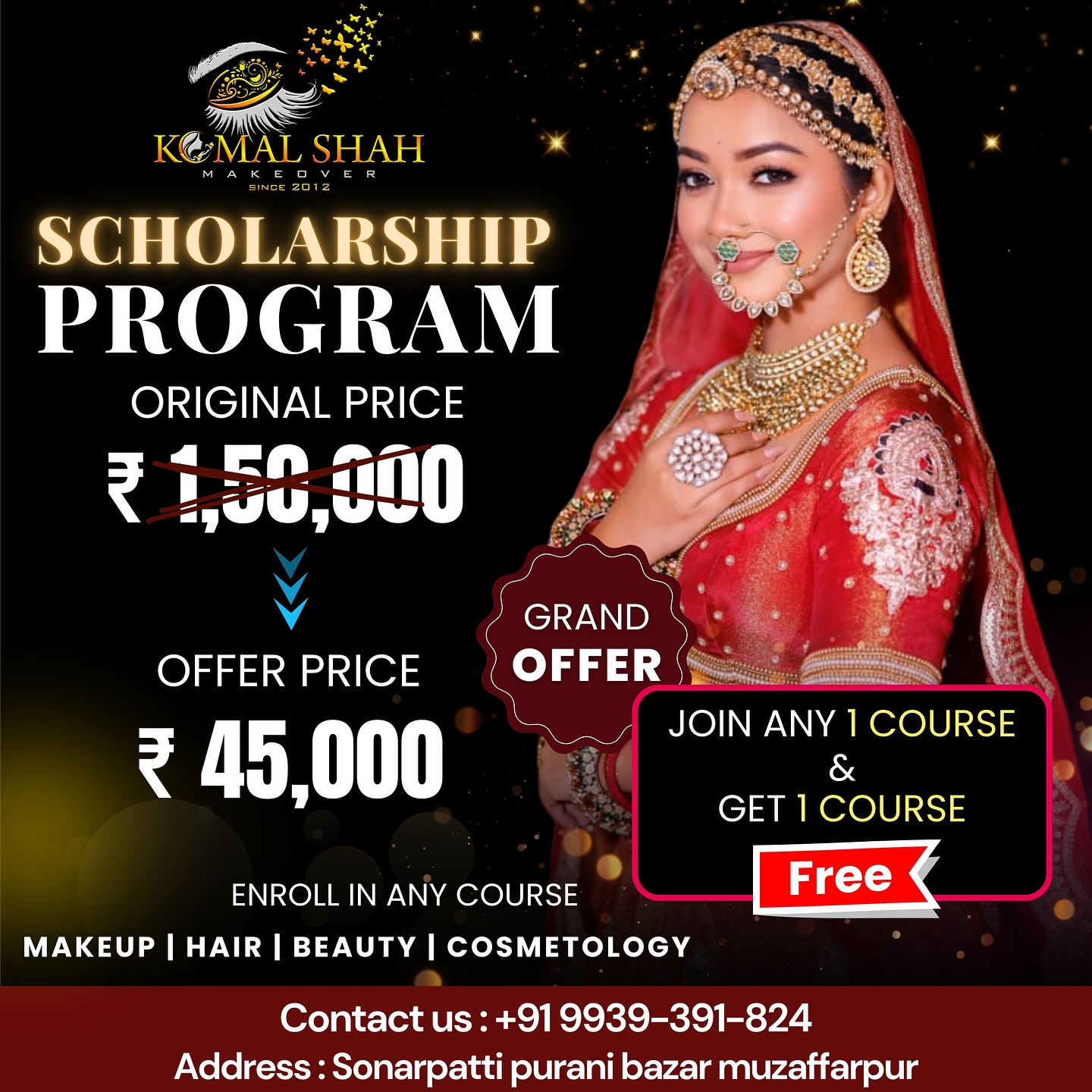 Komal - 🎀𝐏𝐑𝐎𝐅𝐄𝐒𝐒𝐈𝐎𝐍𝐀𝐋 𝐌𝐀𝐊𝐄-𝐔𝐏 𝐂𝐎𝐔𝐑𝐒𝐄 💁 𝐀𝐝𝐦𝐢𝐬𝐬𝐢𝐨𝐧 𝐚𝐫𝐞 𝐠𝐨𝐢𝐧𝐠 𝐨𝐧 𝐁𝐀𝐒𝐈𝐂 𝐓𝐎 ...