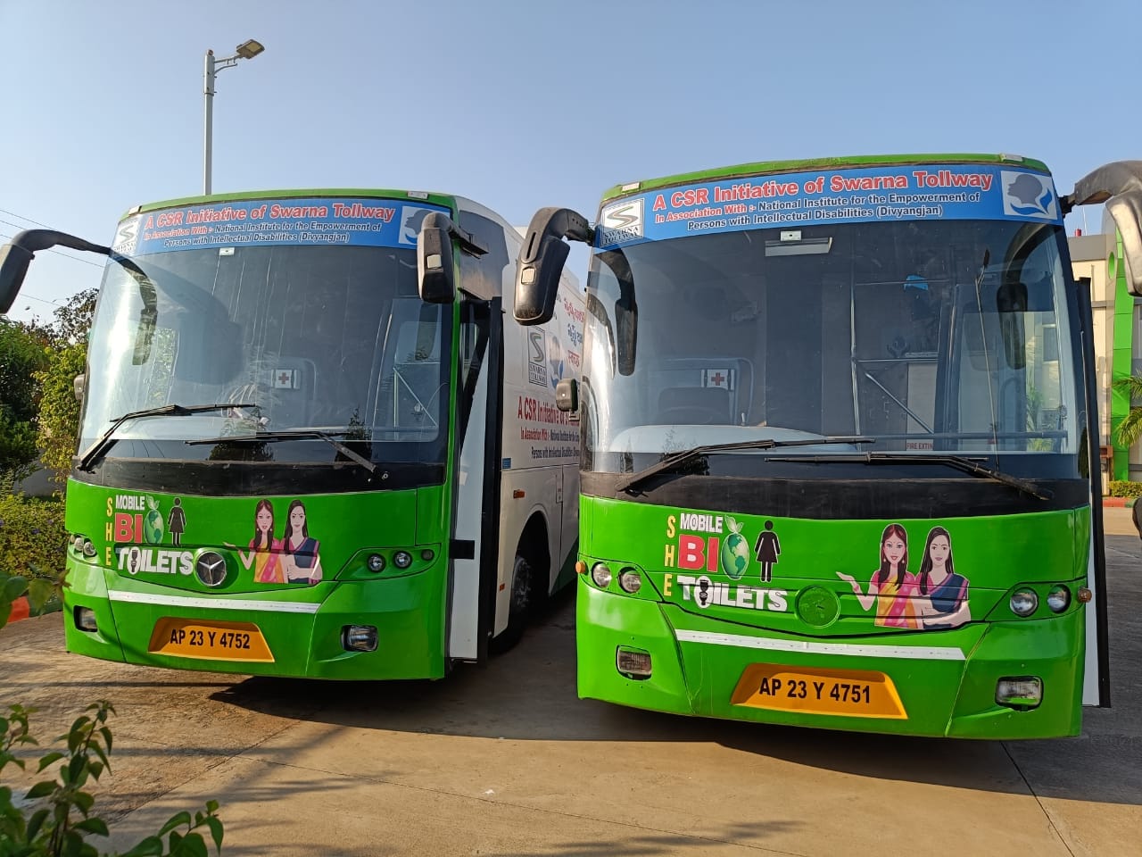NIEPID has received two bio toilet bus under CSR.The bus is consisting ...