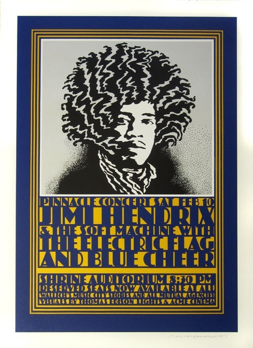 Original 1968 handbill for Blue Cheer, the Electric Flag, Soft
