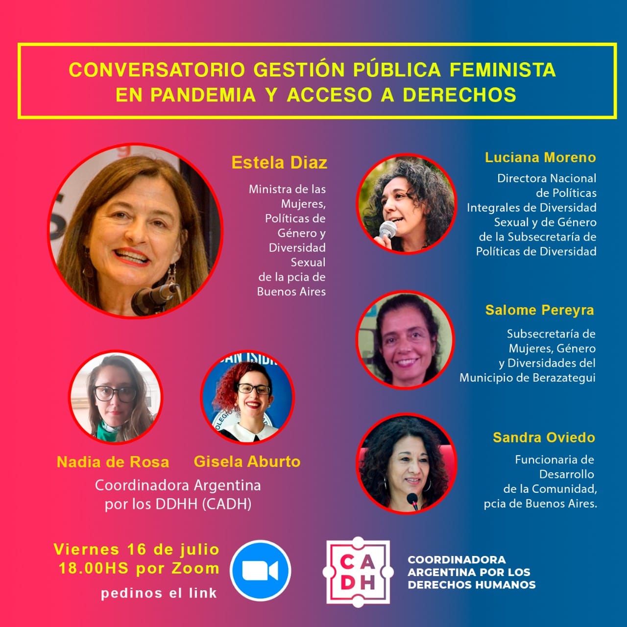 CADH - 📌🗣️CONVERSATORIOS SOBRE GESTION PÚBLICA FEMINISTA... | Facebook