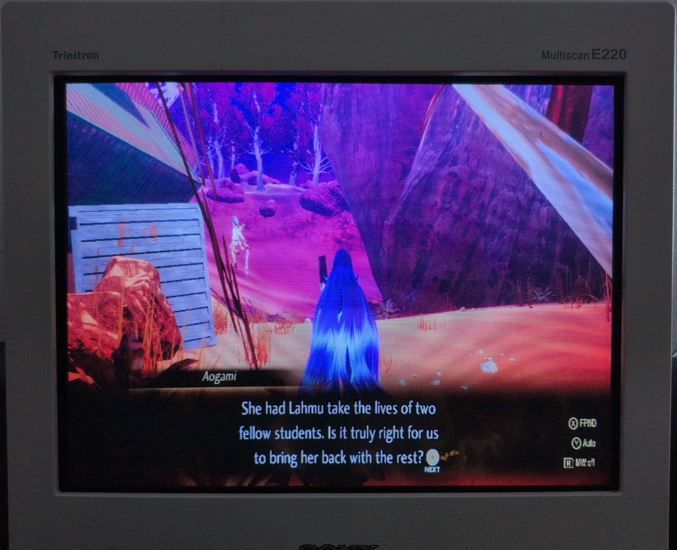 First time experimenting with a CRT monitor Sony Trinitron