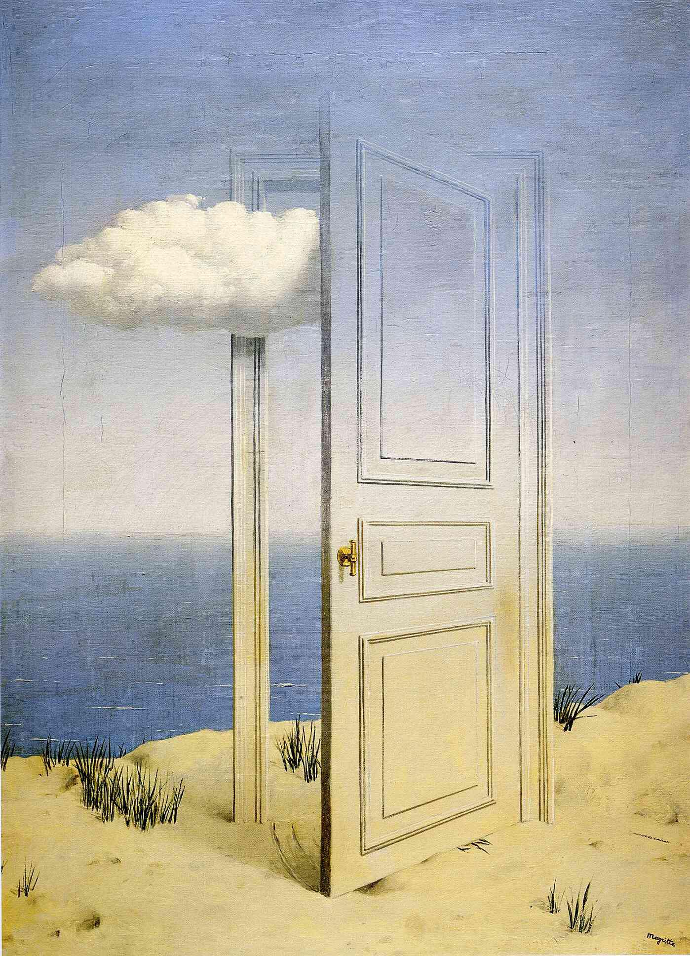  Foto zu 그림 읽는 시간 - 르네 마그리트, , 1939 캔버스에 유채 초현실주의 화가 마그리트는 익숙한 것을 뒤집고 당연시되는 것에 