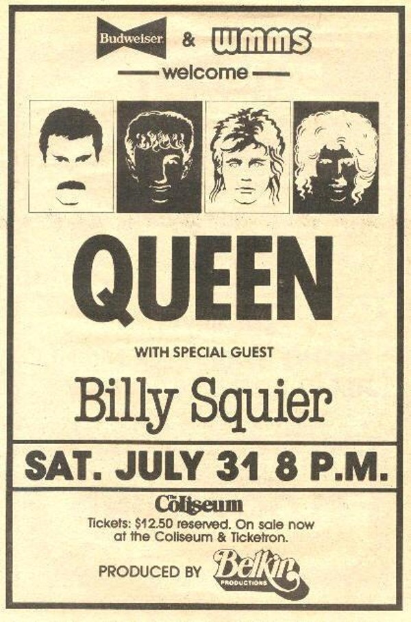 7 August 1982 - Queen rocked out to 18,000 fans at the Riverfront