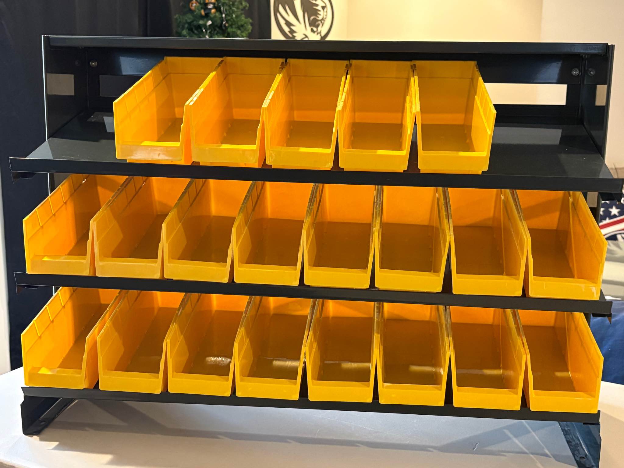 Benchtop Parts Rack with Bins - Tool Boxes, Belts & Storage - Lake ...