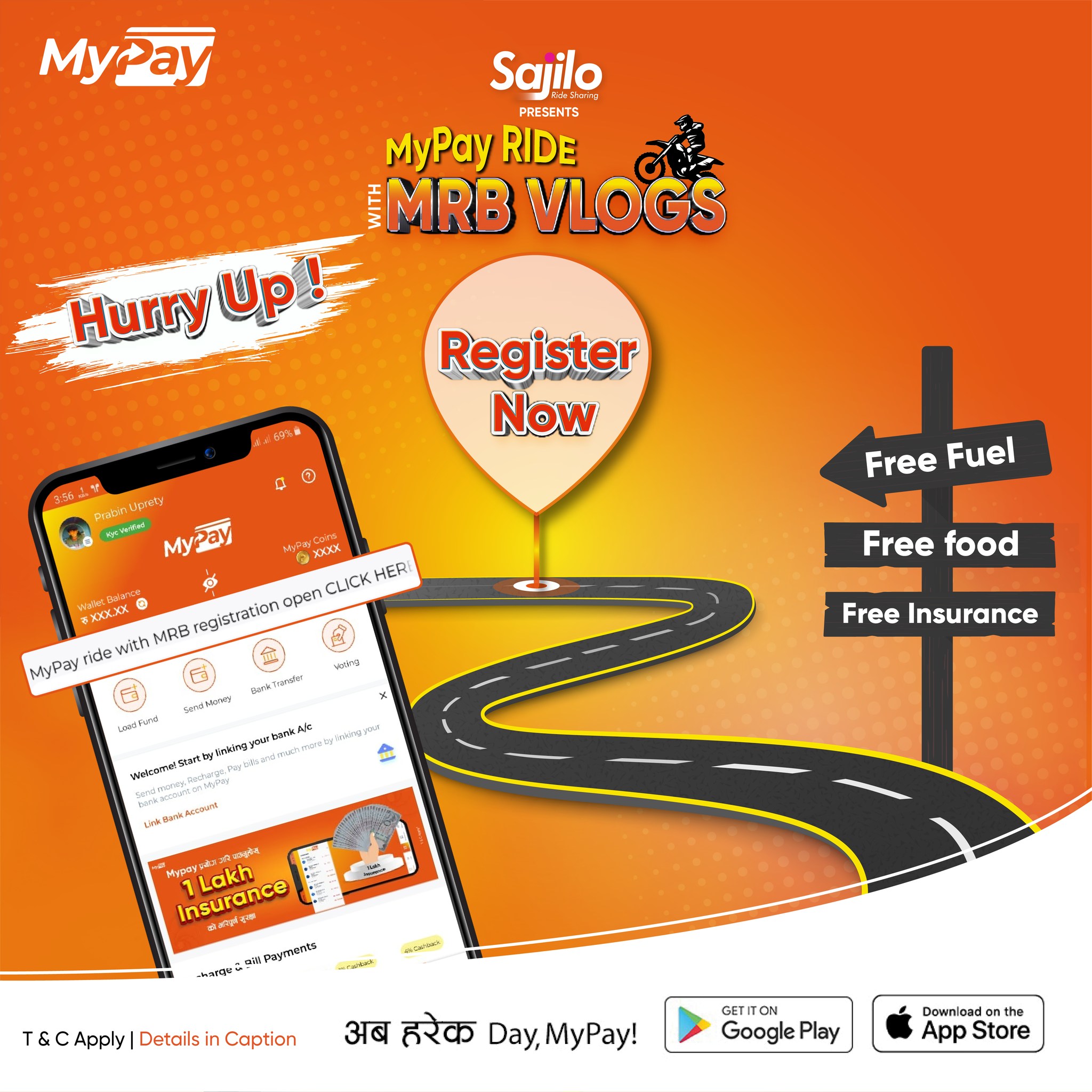 MyPay - Hurry up! 🏍️ Registration is almost closed, so if...