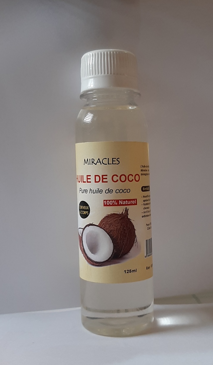 Huile De Coco Biologique 100% Pure - Fabriquée En Côte D'Ivoire, Naturelle