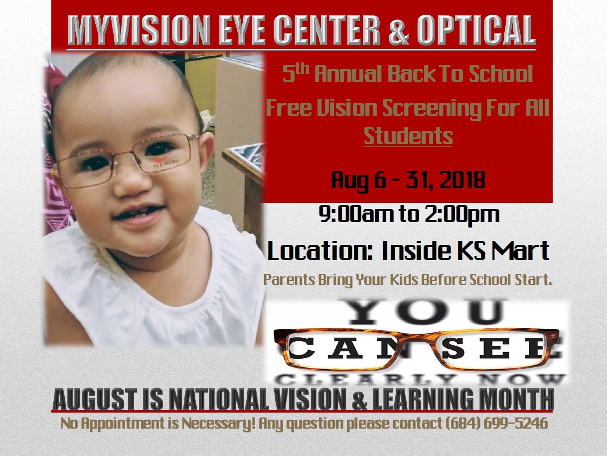 Myvision Eye Center & Optical, Inc. | Tafuna