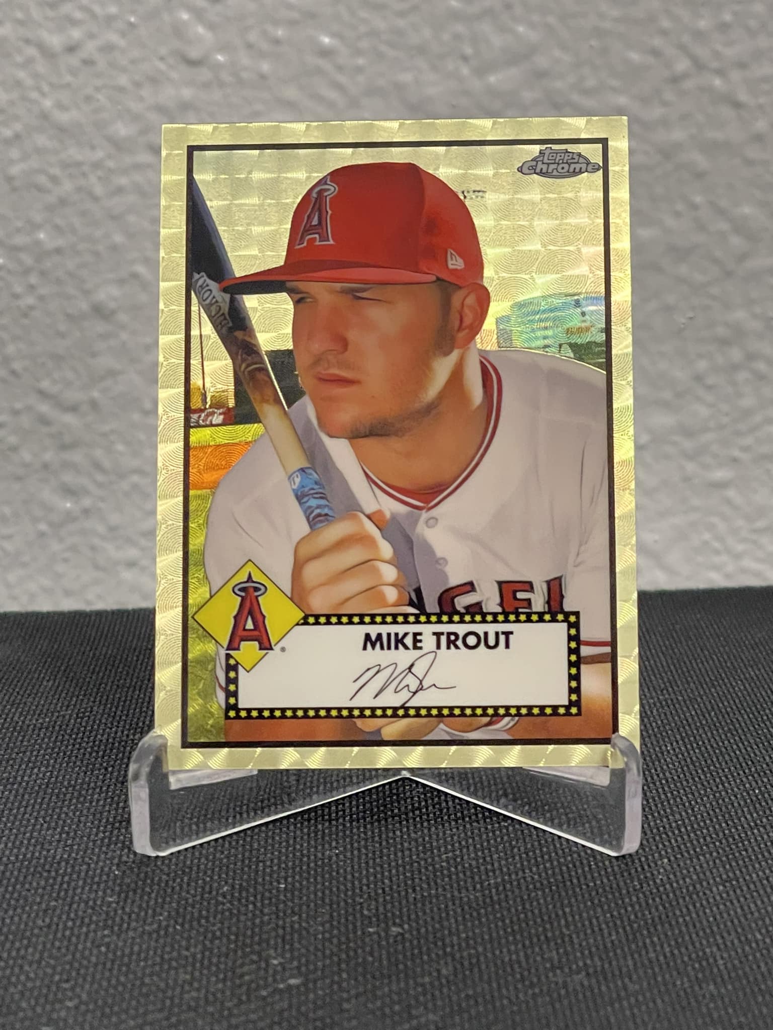 2021 Topps Chrome Platinum Trout Superfractor sports card