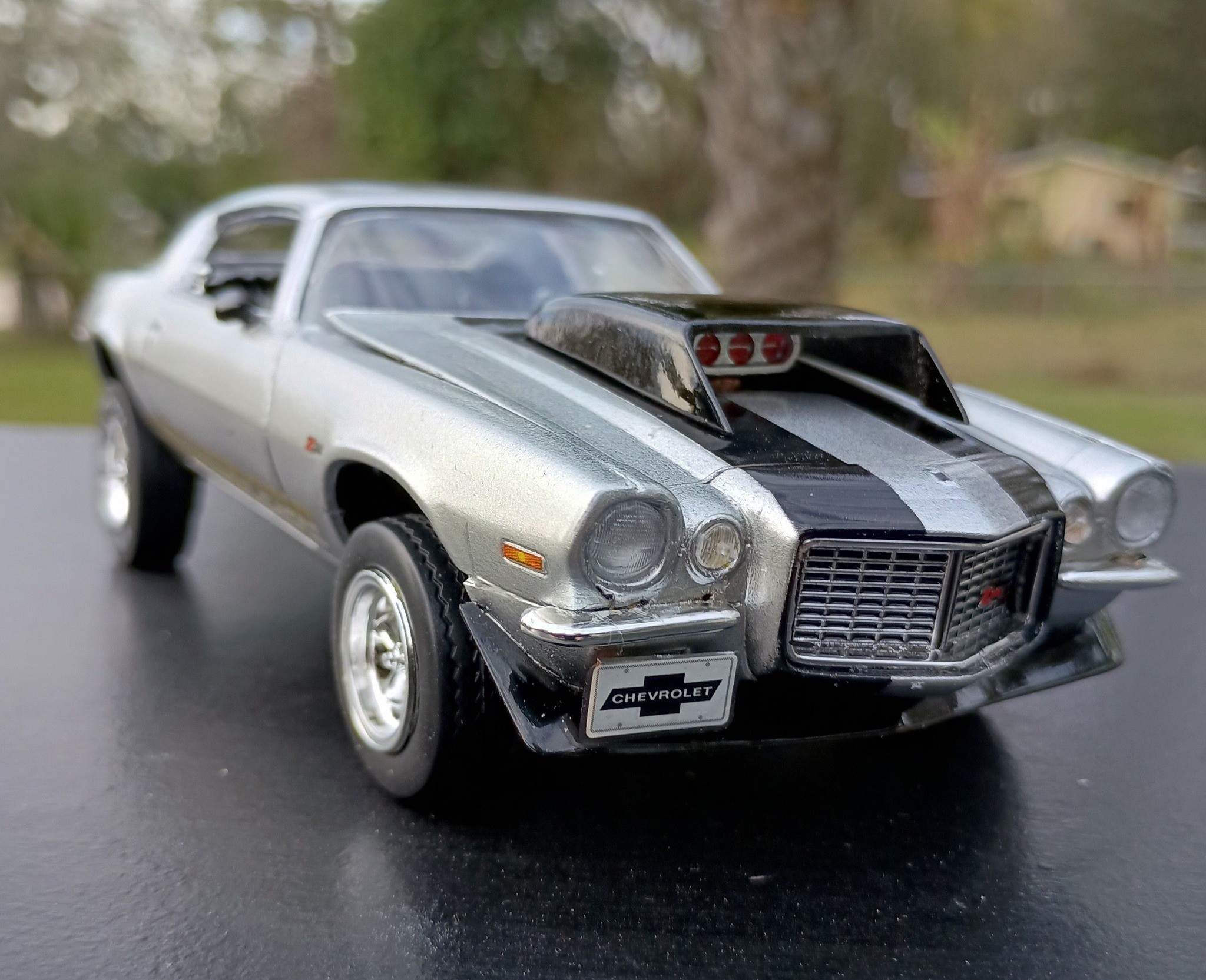 GreenLight 1970 Chevrolet Camaro Z28 Gialla Scala 1/64 - Adorno Natalizio E Modellino Muscle Car