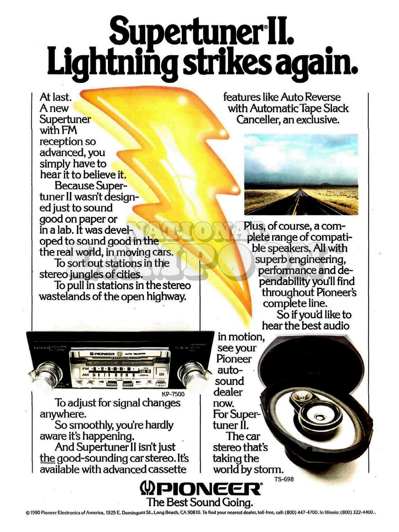 Vintage Jensen car audio advertisement from 1988