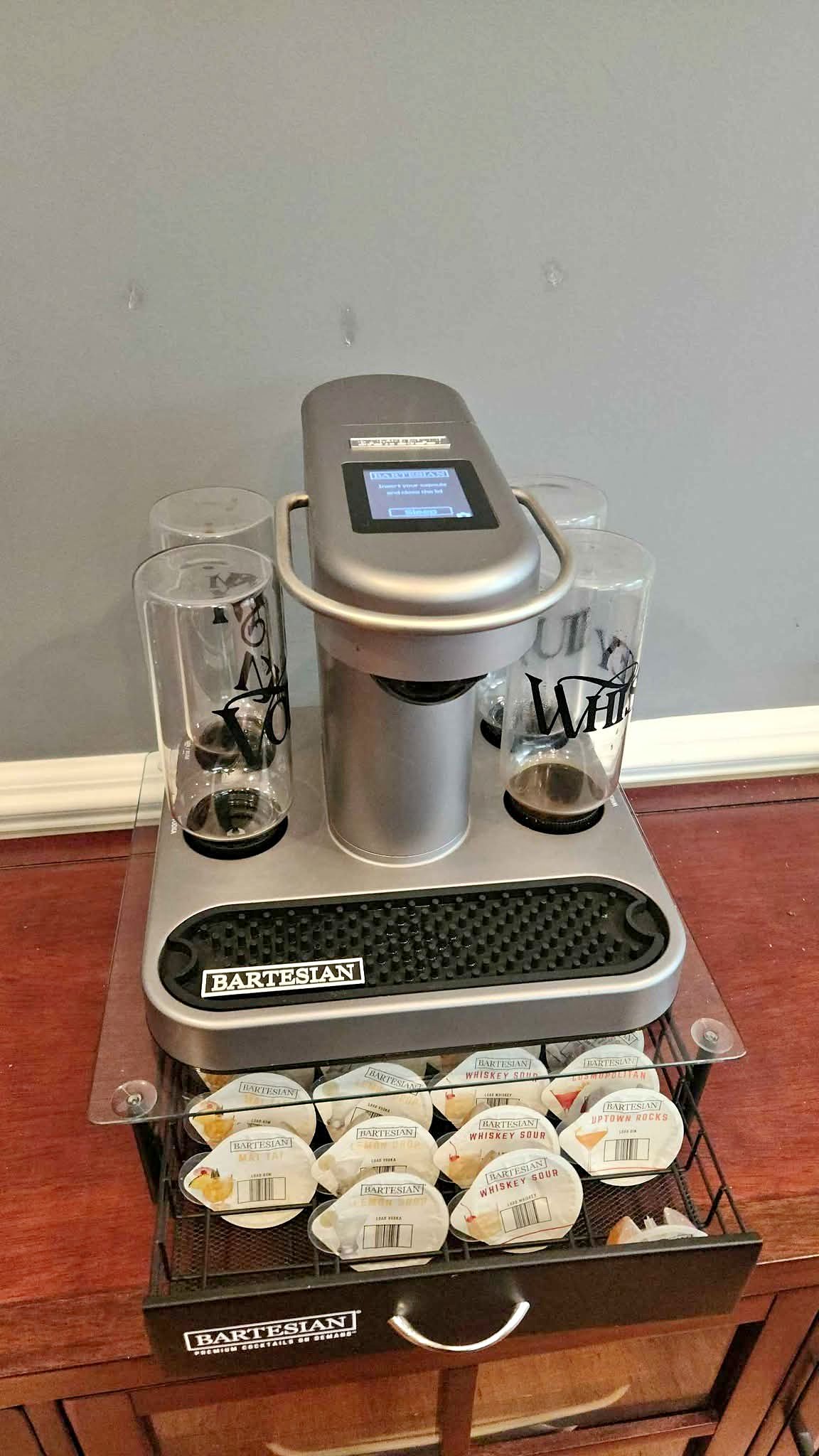 Bartesian Premium cocktail maker bar robot w/ stand and drawer - Frozen ...
