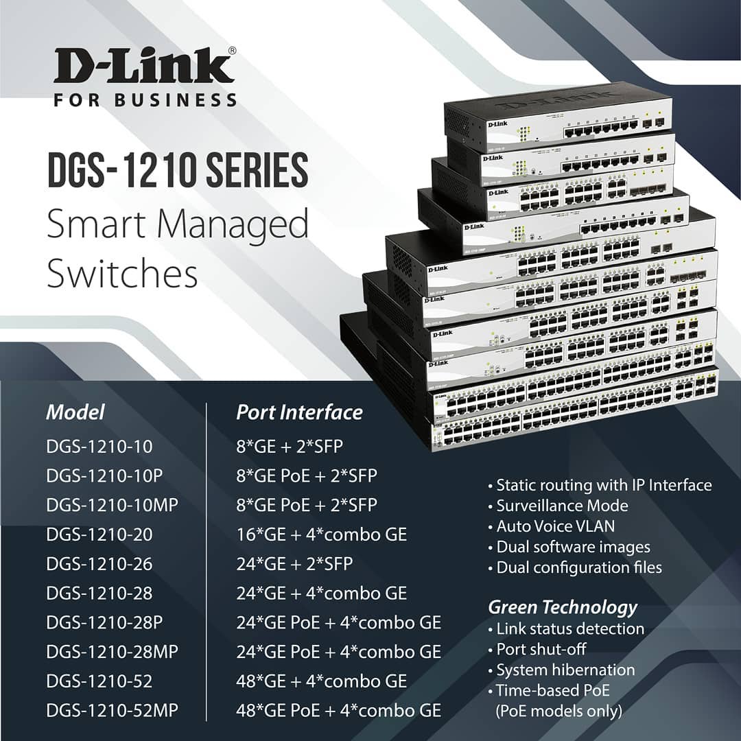 D-Link - D-Link DGS-1210 Series គីជាប្រភេទ Smart Managed Switches ...