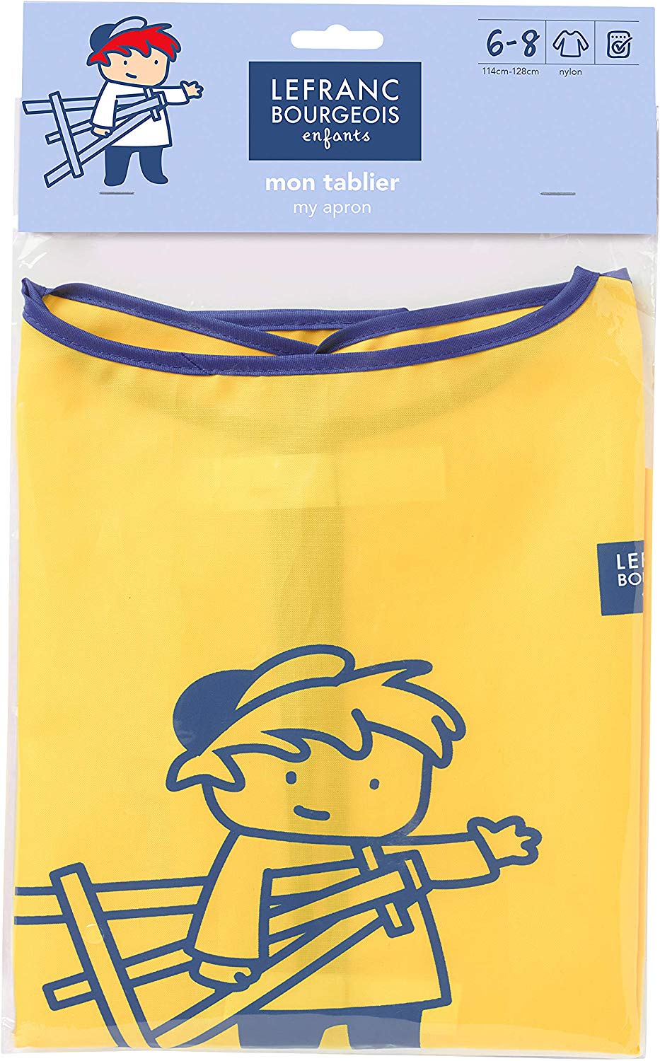 Tablier Imperméable Pour Enfant 5-10 Ans – Nylon Avec Manches Longues Et 3 Poches – Pour Peinture, Cuisine, Jardinage, école