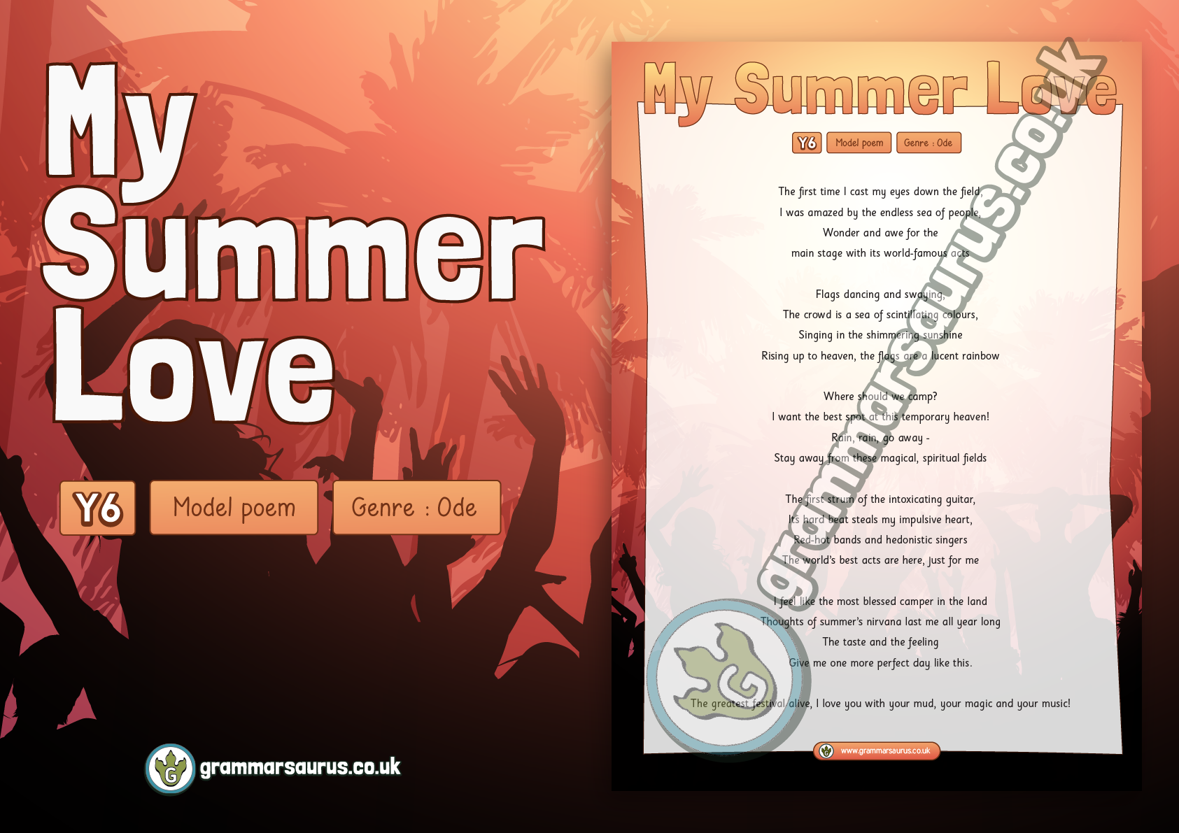 Grammarsaurus - NEW! Year 6 Model Poetry Texts Model... | Facebook