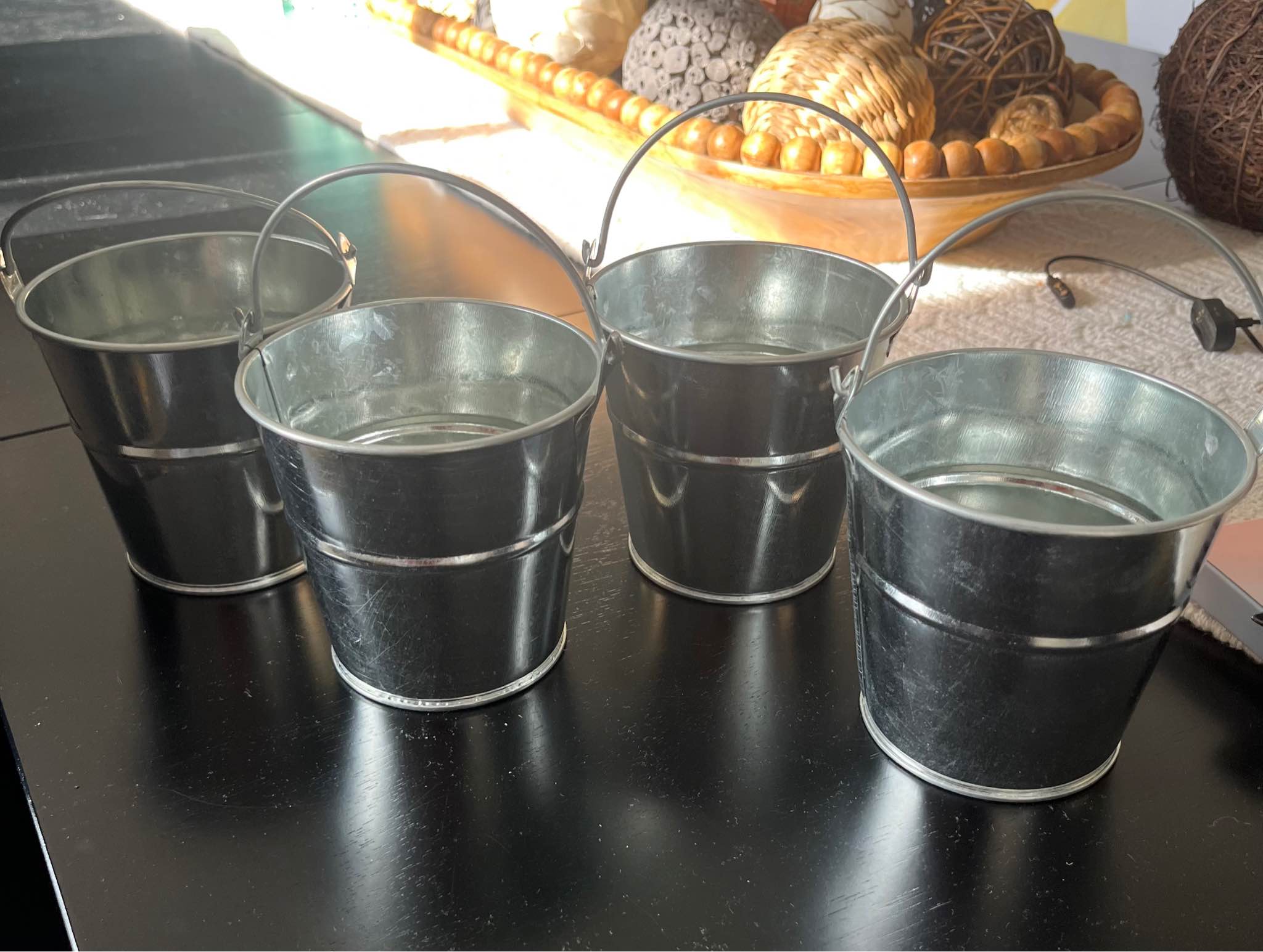4 galvanized pails with handles - Pots & Planters - Holland, Michigan ...