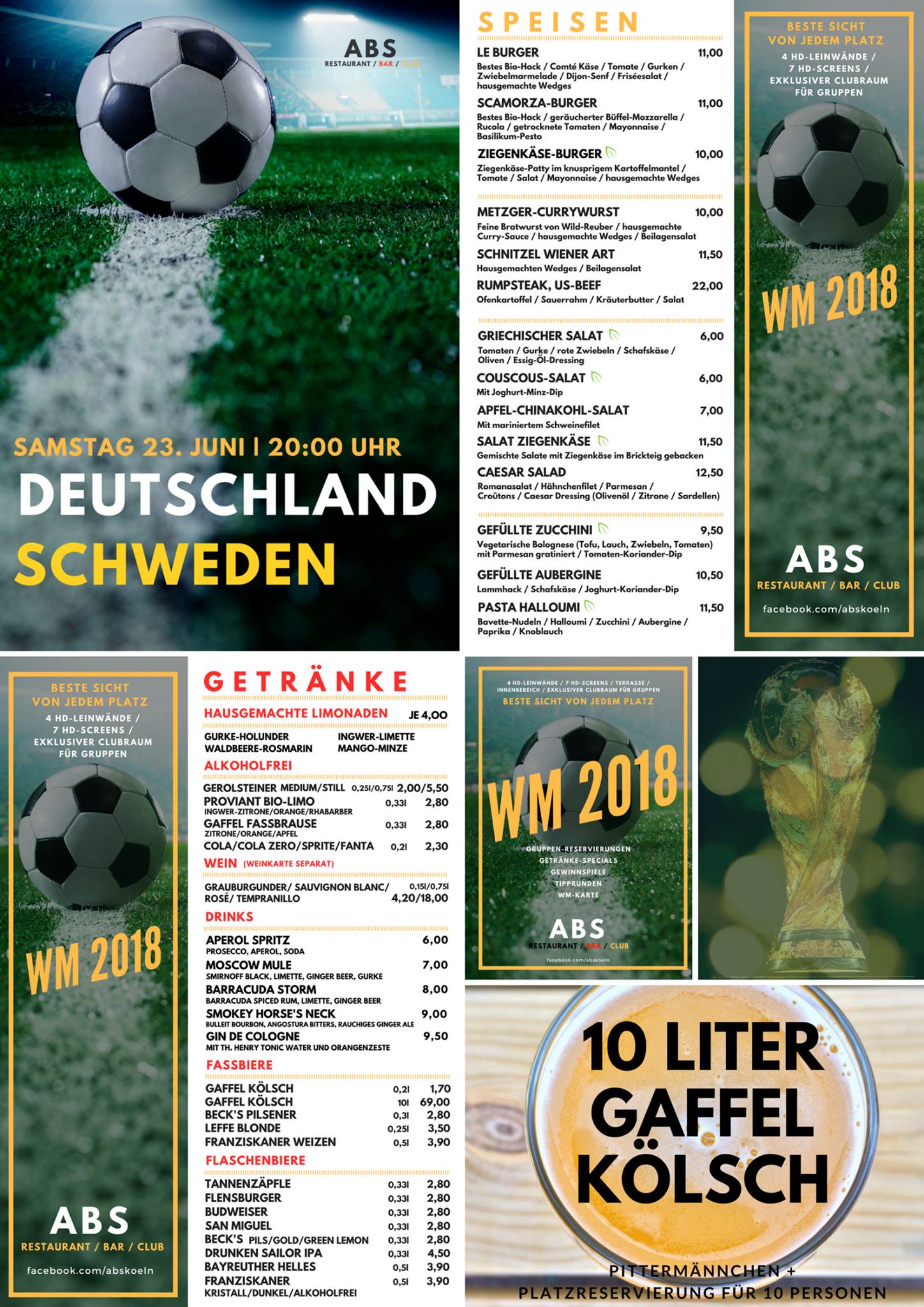 Auch Fur Das Nachste Deutschland Spiel Abs Restaurant Club