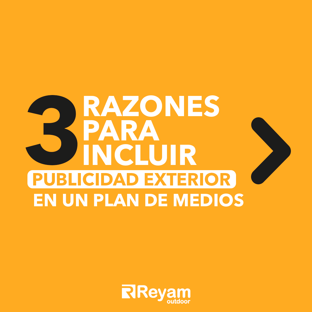 Reyam Outdoor - 📌 La publicidad OOH no puede faltar en un...