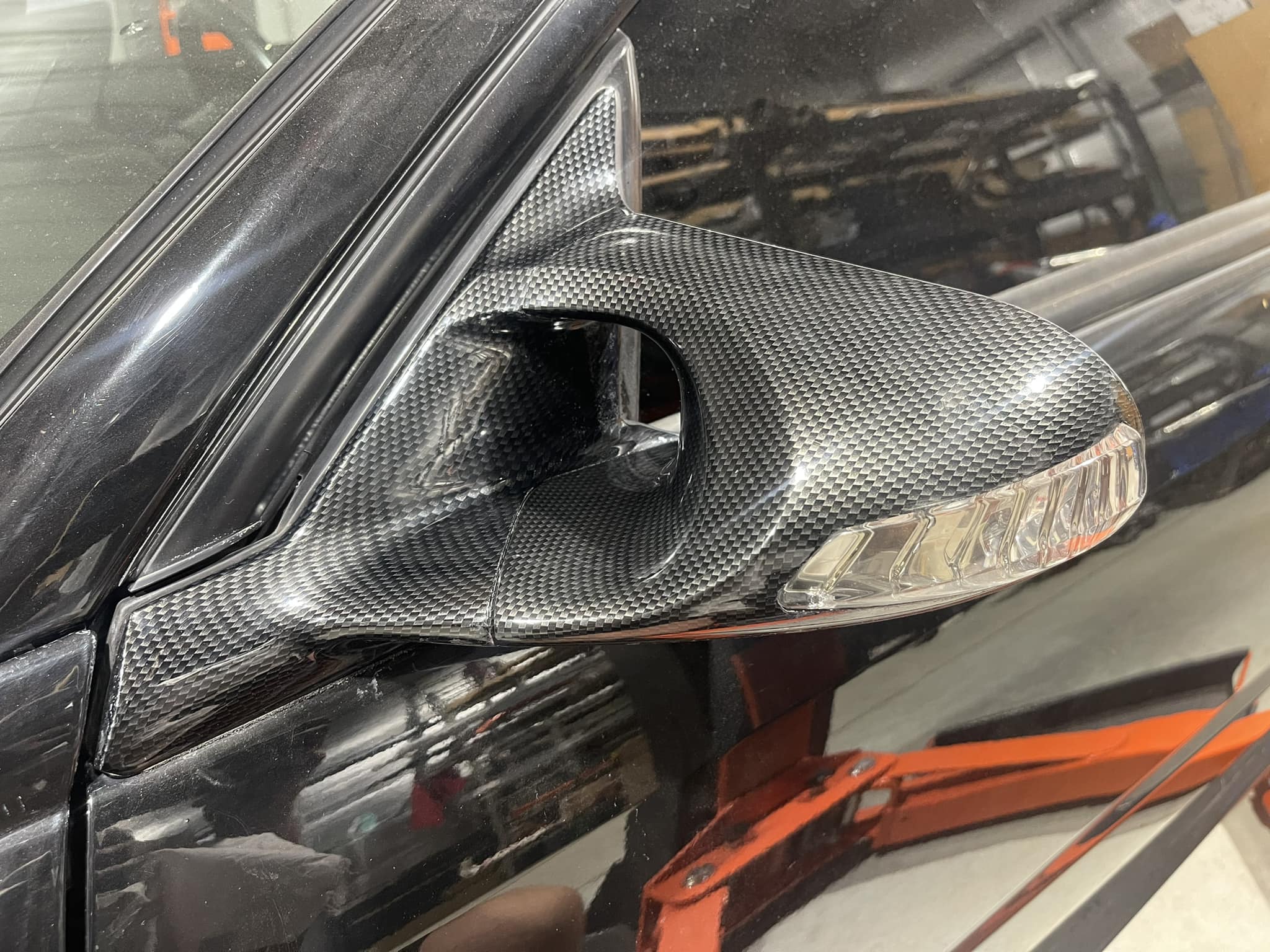 Replica Ganador Mirrors Made of Carbon Fiber for BE/BH Legacy Owners