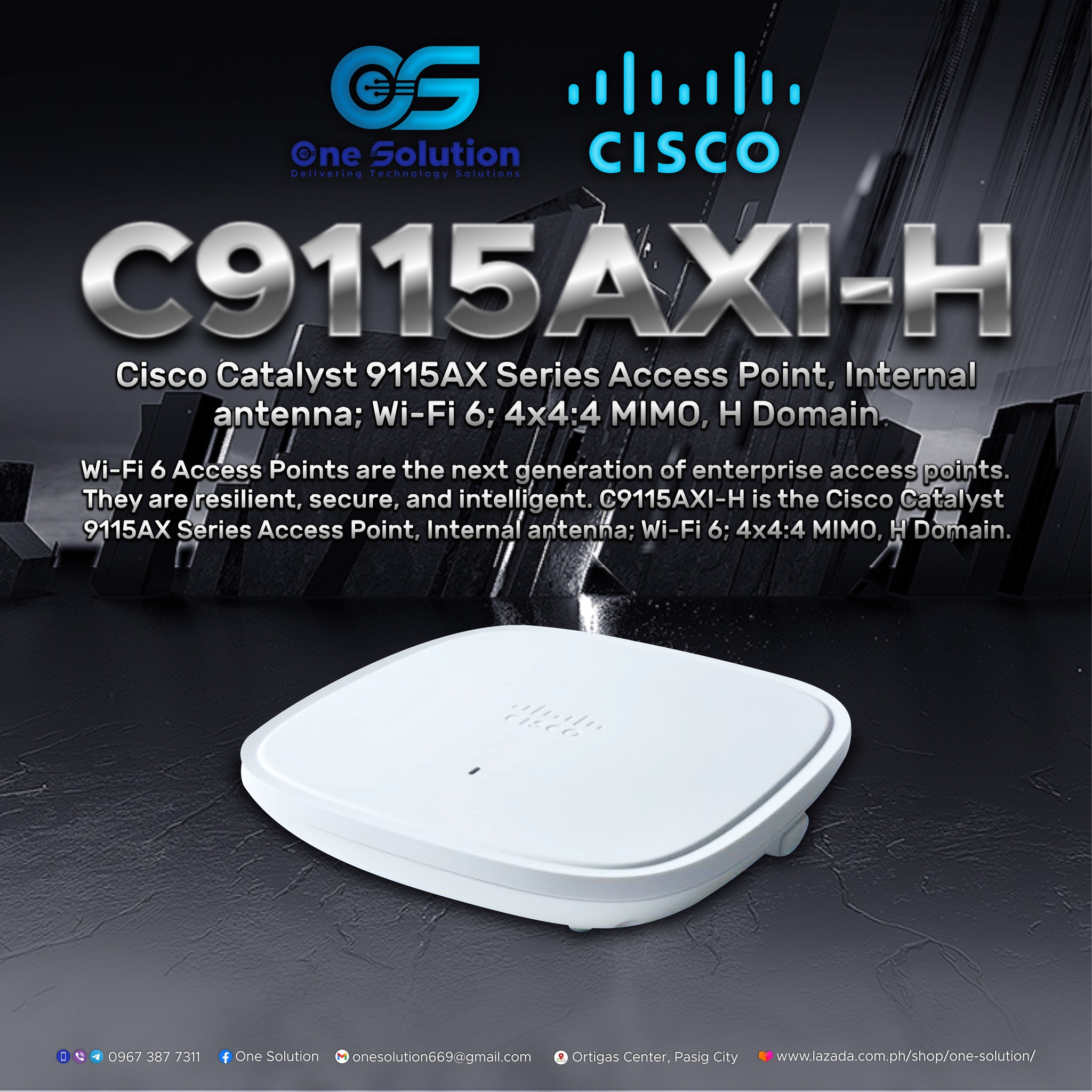 Cisco AIR AP2802E E K9 wireless access point 5200 Mbit/s White Power