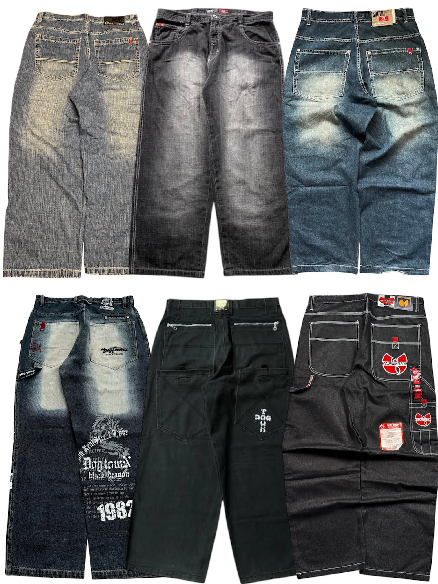 Buying Y2K clothing brands like Southpole and Ecko