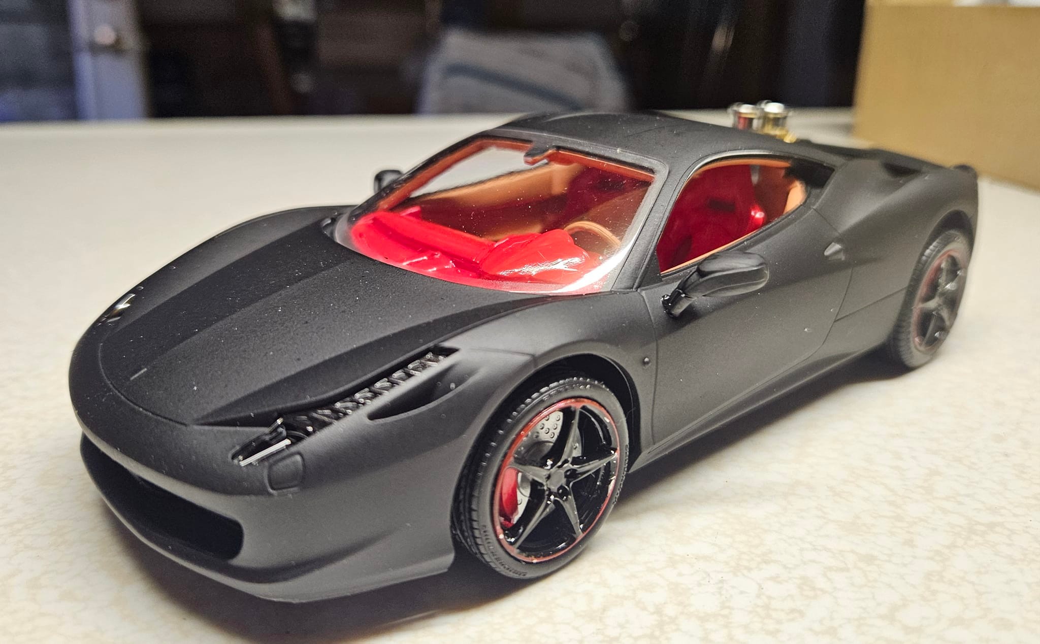 Finished this Ferrari 458 Italia. It came from a thrift store