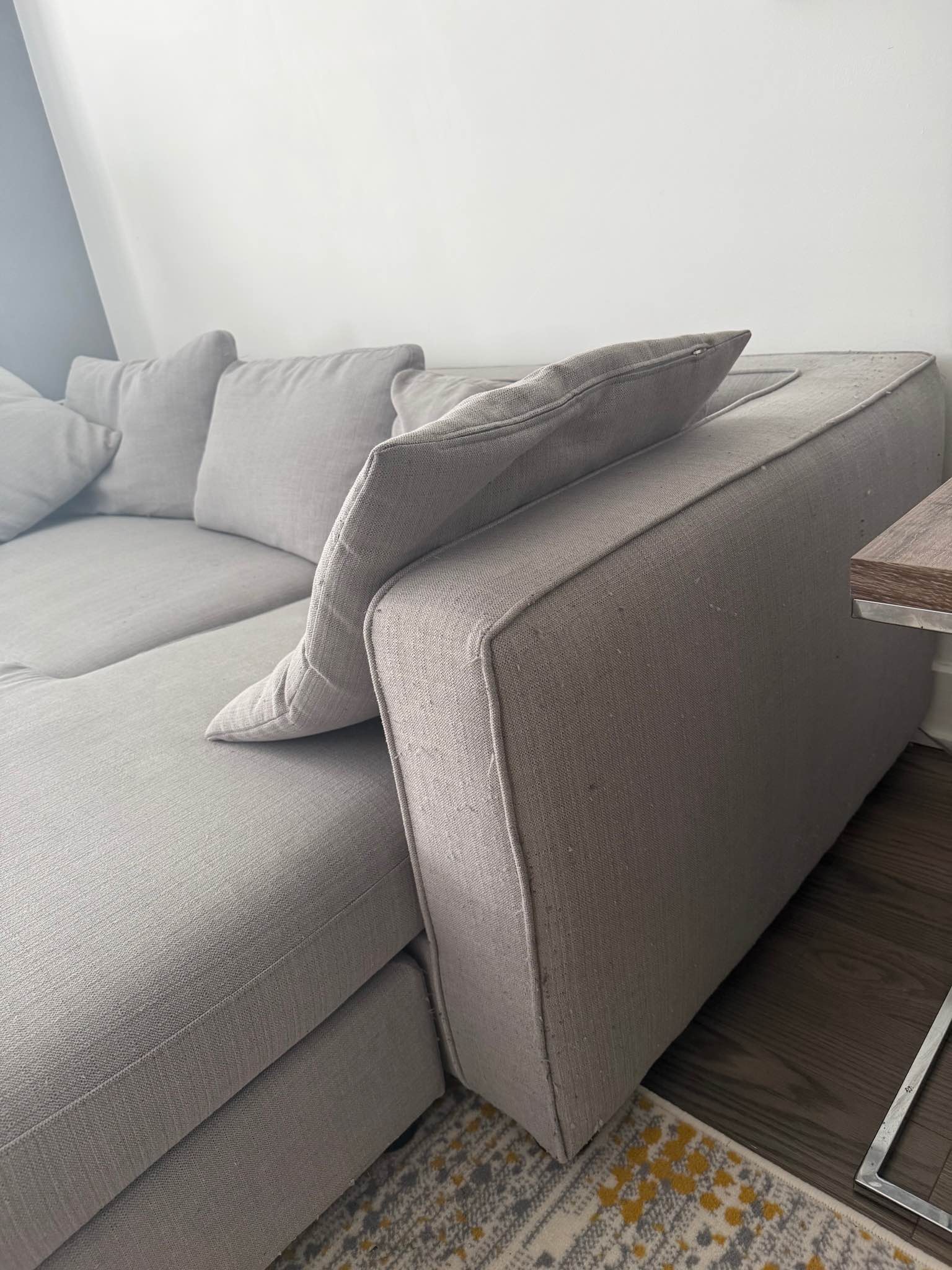 Divan sectionnel en L avec section allongée - Sofas, Loveseats ...