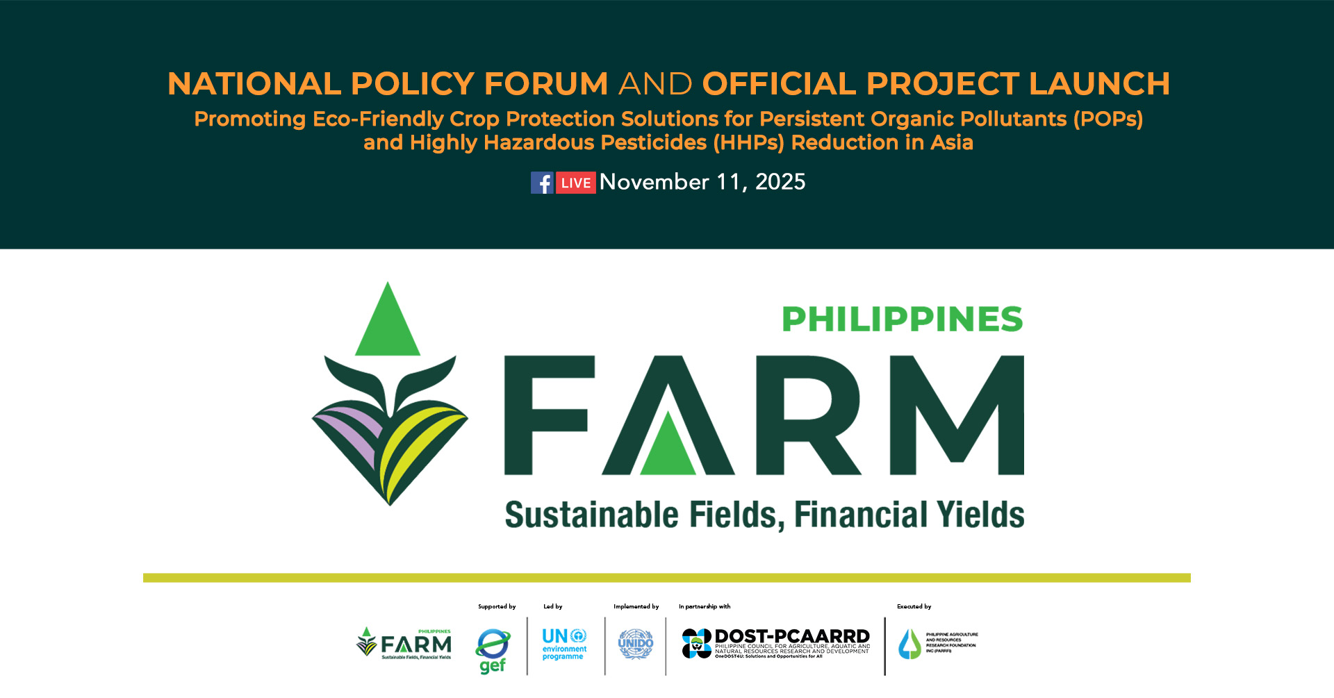 National Policy Forum and Official Project Launch of FARM Project
