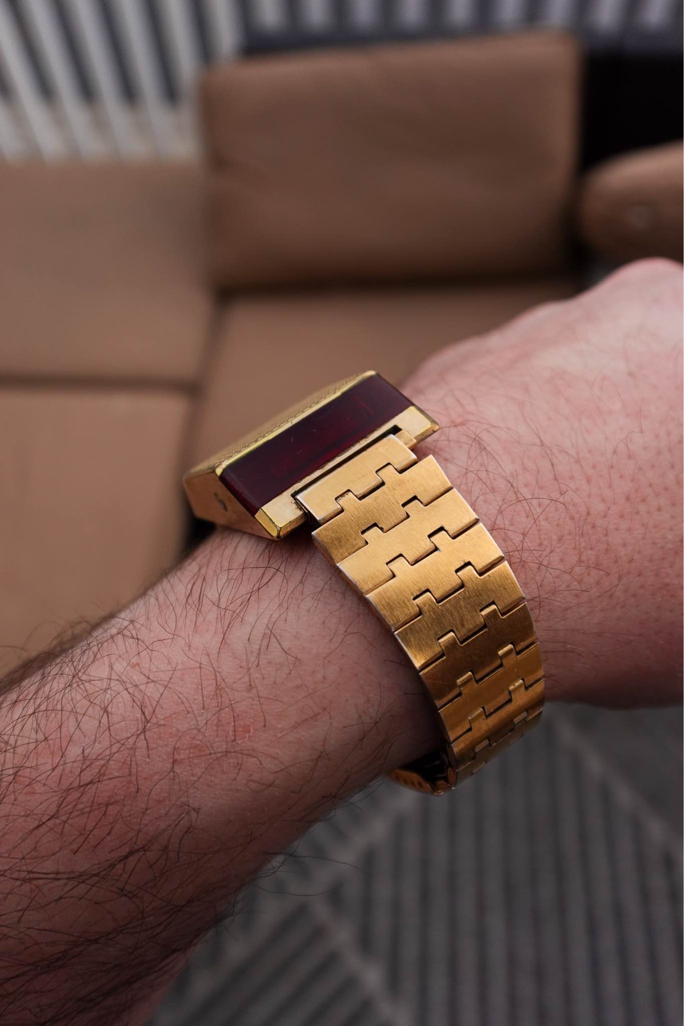 Vintage Bulova Computron LED Watch Gold Tone - Men's Watches ...