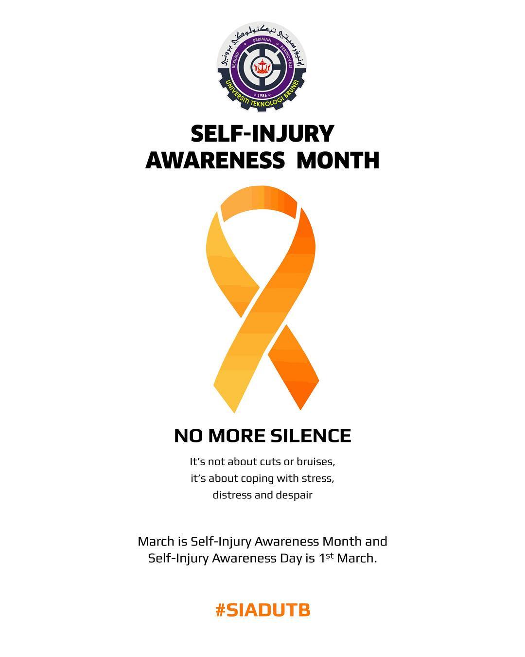 Self Harm Awareness Ribbon